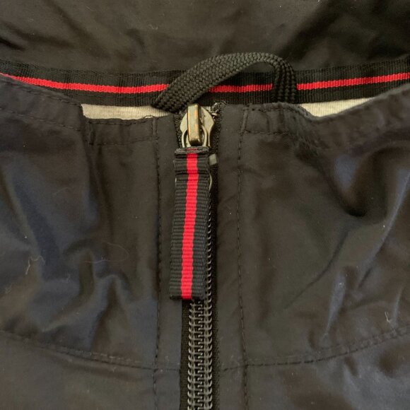 Vintage 90’s Nike Full Zip Windbreaker Jacket Men's 2XL Black White Y2K Swoosh - Picture 5 of 14